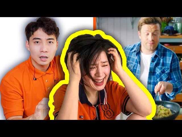 Japanese lady reacts to Uncle Roger hate jamie oliver egg fried rice