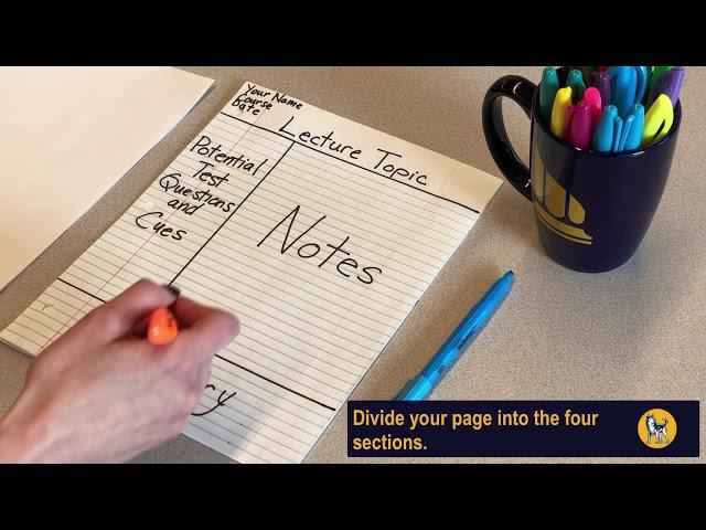 How to Take Notes Using the Cornell Note-Taking Method