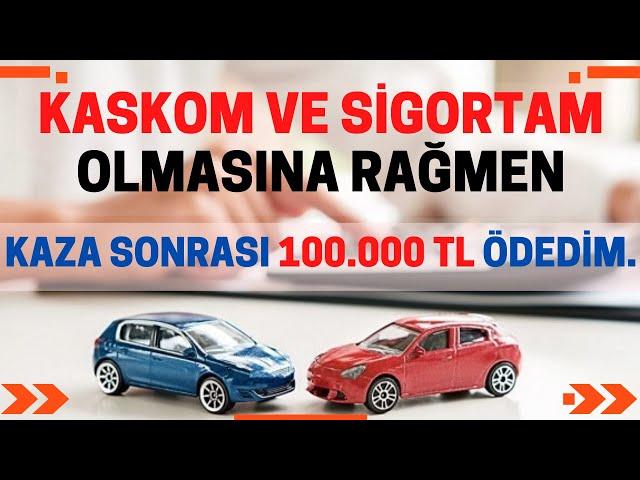 KAZA YAPTIM ! KASKOM VE SİGORTAM OLMASINA RAĞMEN 100 000 TL CEBİMDEN ÖDEDİM