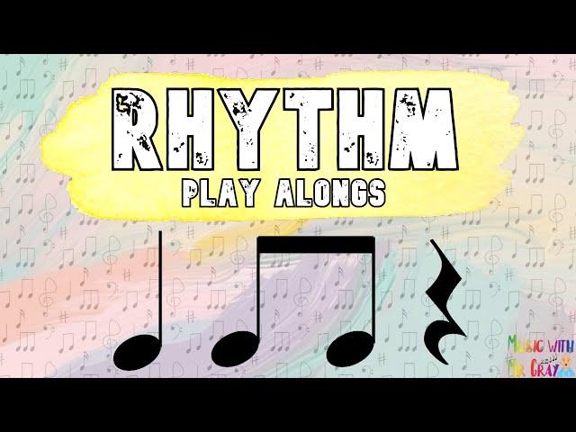 Rhythm play alongs - Crotchet, Quavers & Rest | Quarter note, Eighth notes & Rest | Ta, Titi & Rest