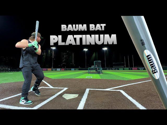 Hitting with the Baum Bat Platinum ($350!!) | Wood Baseball Bat Review