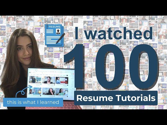 I Watched 100 Resume Tutorials | What *Actually* Works | How to Land a Tech Job in 2025