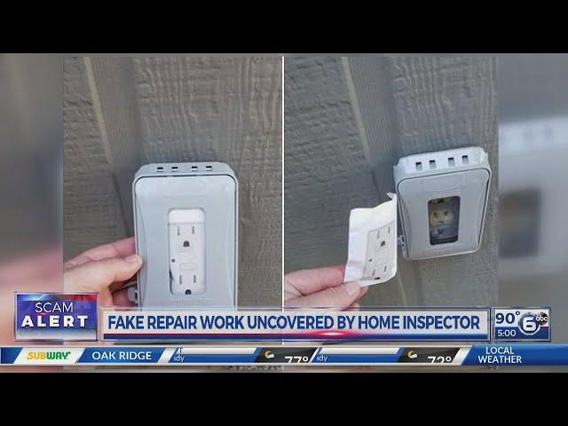 Fake repair work uncovered by home inspector