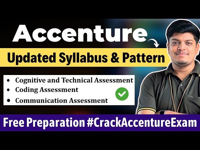 Accenture Mass Hiring 2024, 2023 Updated Exam Pattern & Syllabus | Free Resources, Free Preparation