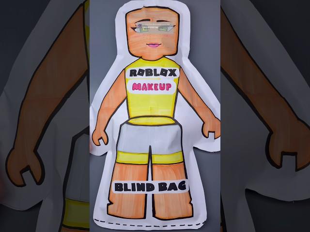 Roblox Make Up Blind Bag!#papersquishy #diy #asmr #blindbag #youtubeshorts #craft