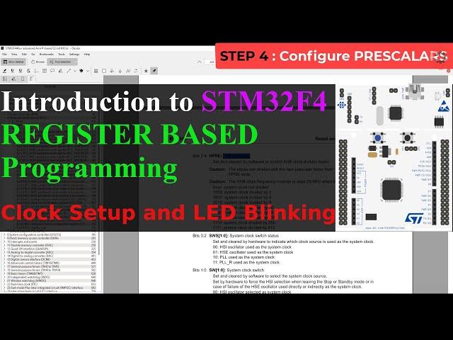 #1. Intro to STM32F4 Register Based Programming || Clock Setup || LED Blinking || NO HAL