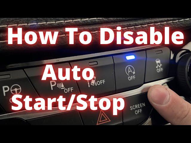 How to permanently disable auto start stop. Remove start/stop with the Autostop Eliminator.