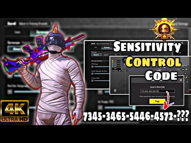 NEW UPDATE 3.3.1  BEST SENSITIVITY CODE + CONTROL SETTINGS PUBG MOBILE /BGMI 2024