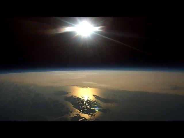 Near Space Weather Balloon Launch With Gopro To 109 000 Feet!