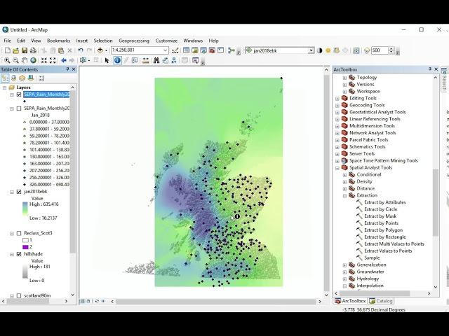 ArcGIS Tutorial Extracting Raster Values to Points