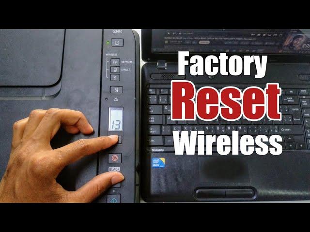 How to reset Canon printer to factory settings | Factory Reset Wireless Settings Canon G3411 Printer