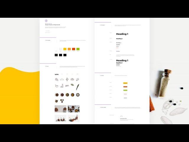 Download a FREE Global Presets Style Guide for Divi’s Spice Shop Layout Pack