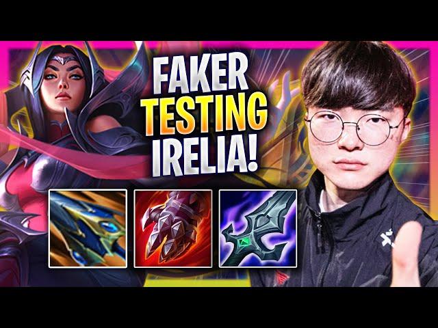 FAKER TESTING IRELIA TOP IN KOREA SOLOQ! - T1 Faker Plays Irelia TOP vs Wukong! | Season 2024