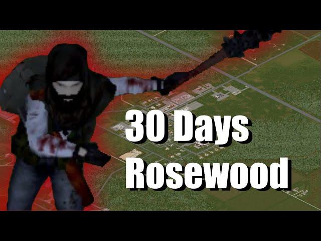 I spent 30 Days Clearing out Rosewood in Project Zomboid