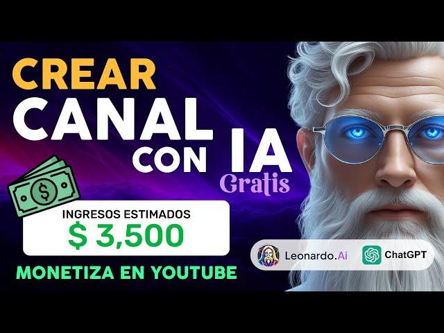 Crear CANAL DE YOUTUBE con IA GRATIS - Sin mostrar el rostro y monetizable