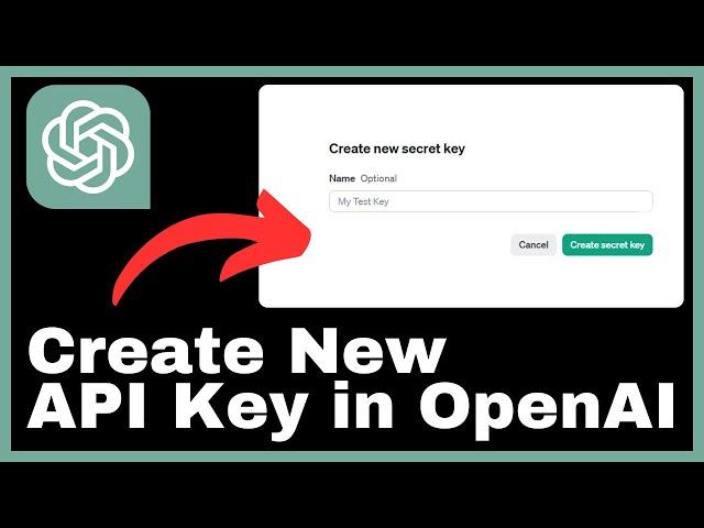 How to Create API Key In OpenAI