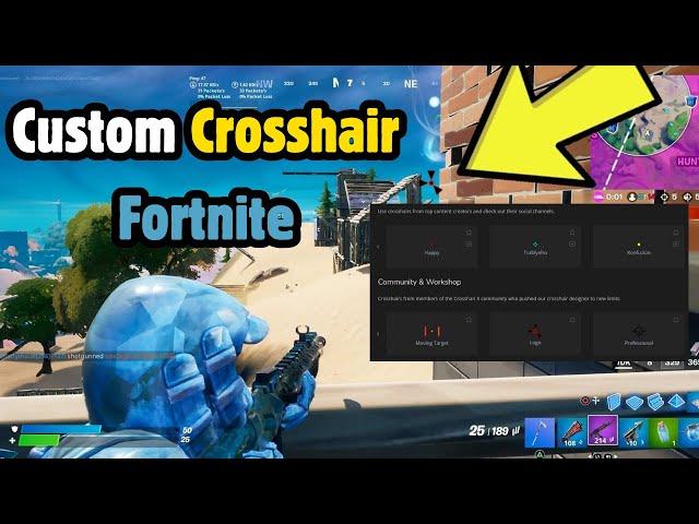 How to Get A Custom Crosshair On PS5 Fornite | How to get custom crosshair on console