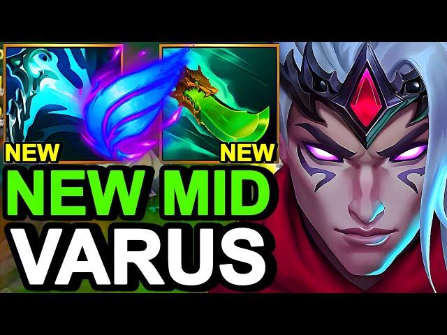 Wild Rift China Varus Mid - NEW BROKEN OP VARUS BUILD RUNES - Challenger Solo Rank Gameplay