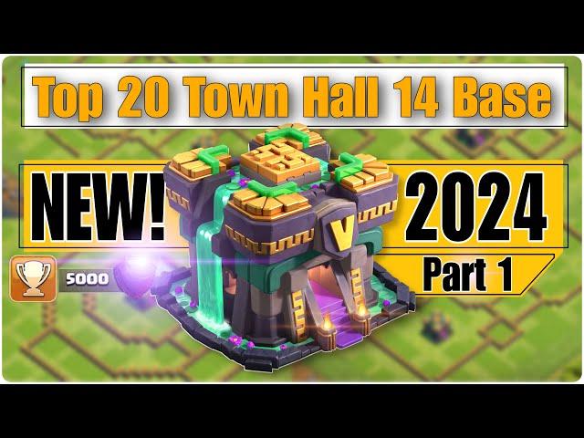 Th14 Most Powerful Top 20 Base Layouts 2024 | Th14 Best Base Layouts | Th14 Top 20 Bases |