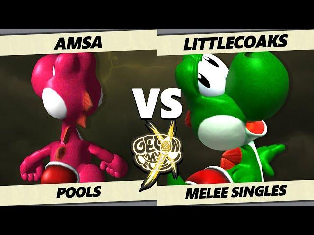 GOML X - aMSa (Yoshi) Vs. LittleCoaks (Yoshi) Smash Melee - SSBM