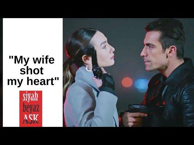 Siyah Beyaz Ask   Ep 24  "My wife shot my heart"   English    2019