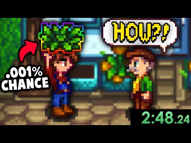 Someone BEAT The Unbeatable Stardew Speedrun...