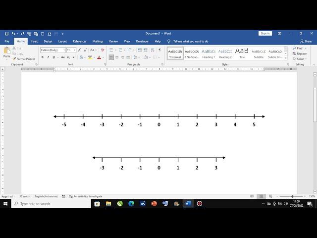 How to Create Number Line in Microsoft Word