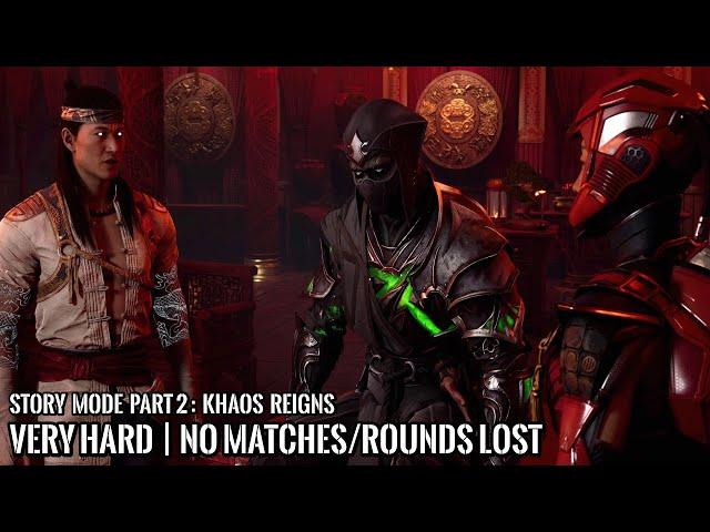 MORTAL KOMBAT 1 KHAOS REIGNS | Full Game Walkthrough | Very Hard | No Matches/Rounds Lost | 4K 60FPS