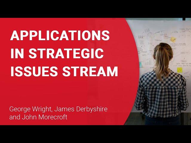 Applications in Strategic Issues