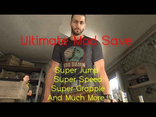 Dying light Ultimate Mod Hybrid Human/Zombie Save + Unique Outfit