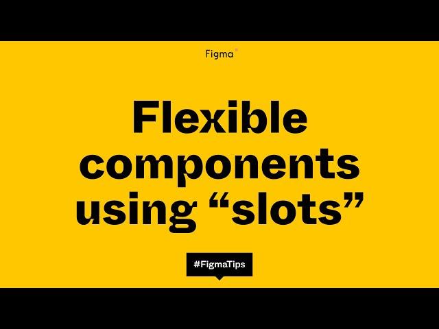 Building flexible components using the "slot" method