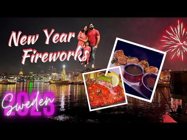 New Year Celebration in Sweden | Fireworks in Stockholm | New Year Vlog