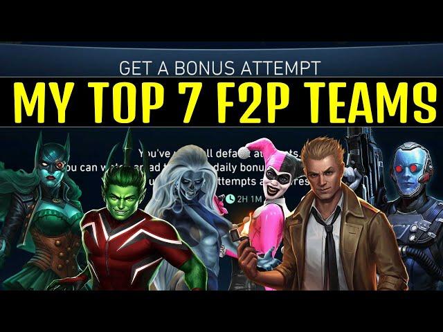 My Top 7 Free To Play Team Injustice 2 Mobile Solo Raids