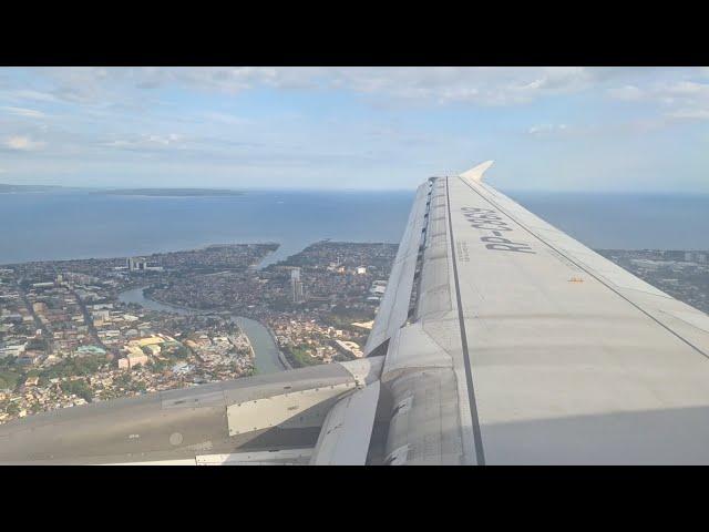 PAL Express Airbus A320-200 [RP-C8619] Full Landing in Davao