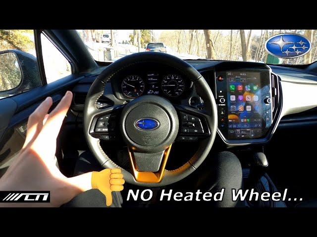 2024 Subaru Crosstrek Wilderness Interior Review /// NO Heated Steering Wheel