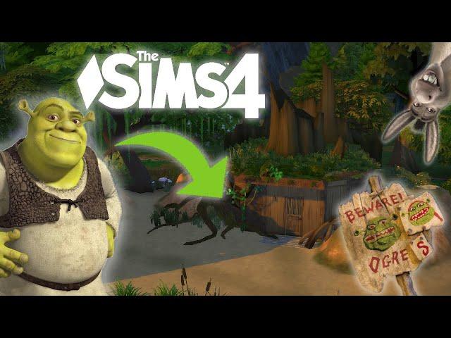 The Sims 4 - Shrek's Swamp (speedbuild no cc) 