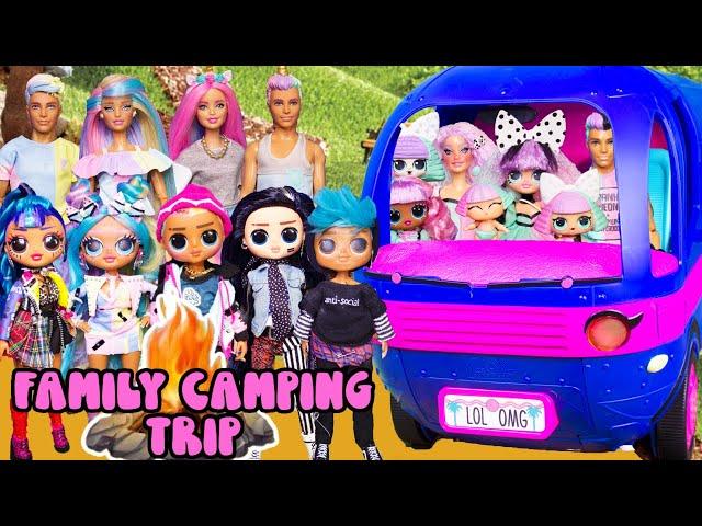 Big Family CAMPING TRIP OMG Scribbles Family, Bon Bon, Unicorn, Pranksta + Cousins  Go Camping