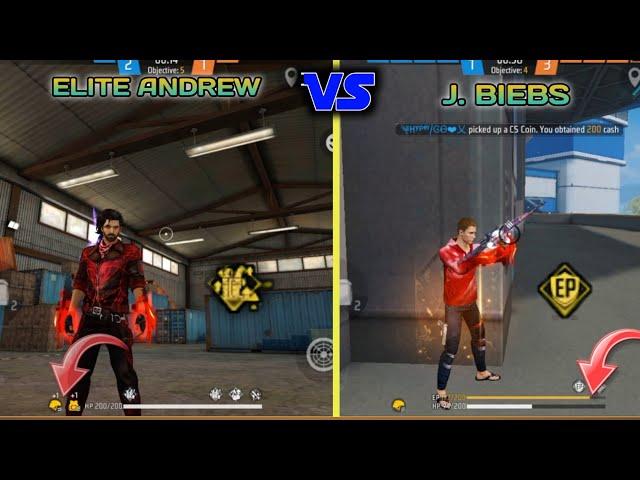 Elite Andrew vs J.biebs skills and Ability Test Free Fire