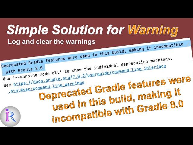 Fix "Deprecated Gradle features were used in this build, making it incompatible with Gradle 8.0"