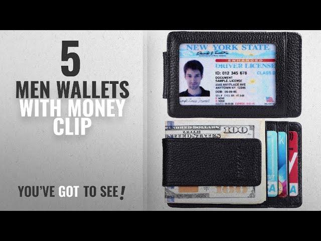 Top 10 Men Wallets With Money Clip [ Winter 2018 ]: Money Clip, Front Pocket Wallet,Leather RFID