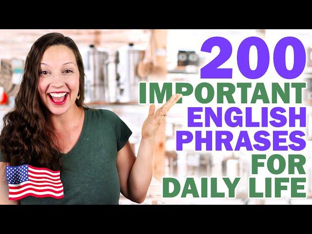 200 Important English Expressions: English vocabulary lesson