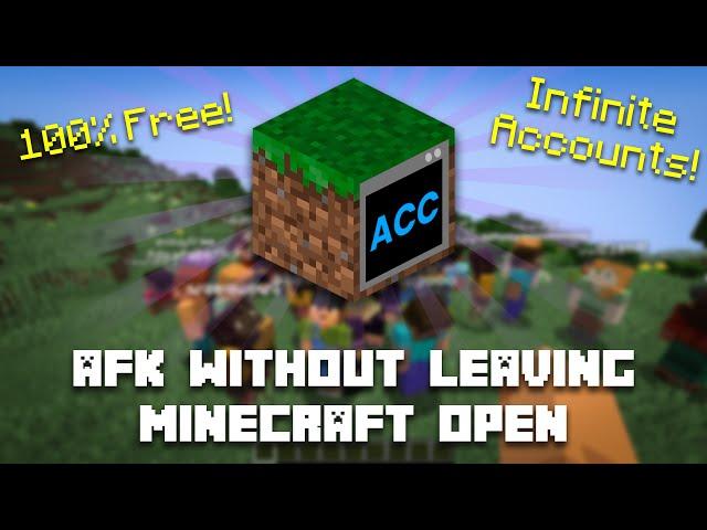 How to AFK on a server WITHOUT leaving Minecraft open! AFK Console Client Setup + Review