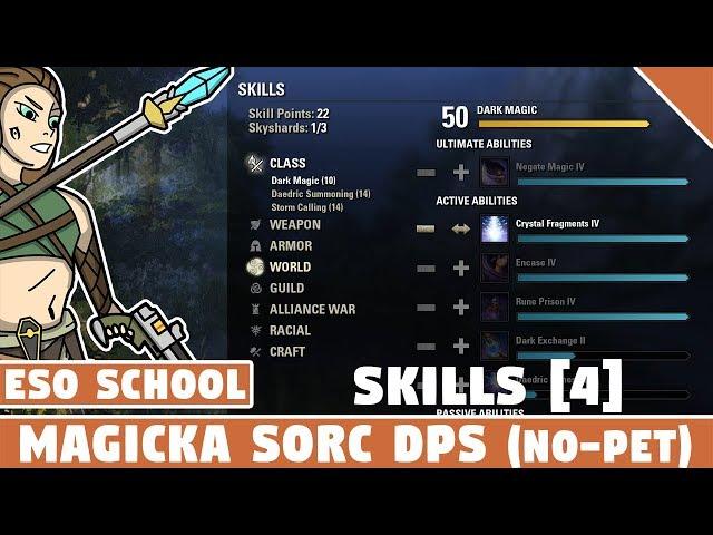 Magicka Sorcerer DPS School Part 4 - Skills - Elder Scrolls Online PvE Guide