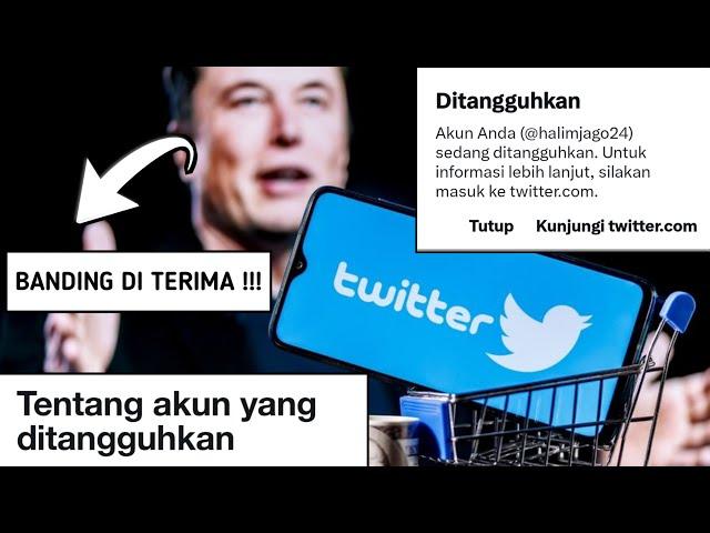 Cara Atasi Akun Twitter Ditangguhkan atau Suspended Permanen Normal Kembali Baru 2023 !