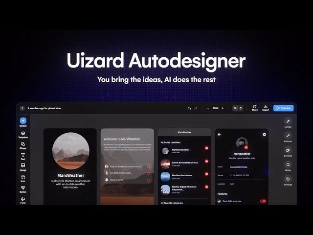 Uizard Autodesigner: Text to design, automated