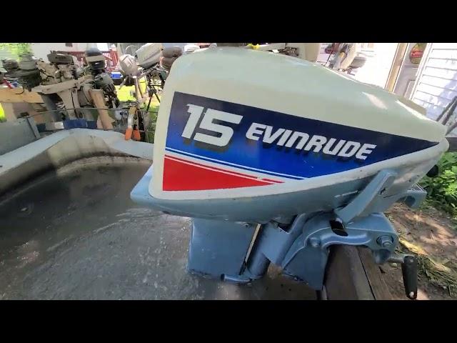 1980 Evinrude 15hp. E15RCSD new find this weekend. I'll be taking it out on the Bay shortly 