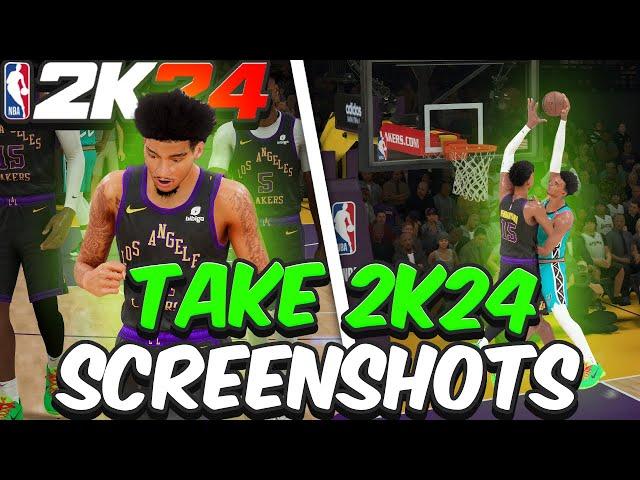 HOW TO TAKE GOOD SCREENSHOTS NBA 2K24! (HIGH QUALITY SCREENSHOTS TUTORIAL)