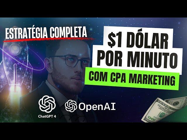 Ganhe No Mínimo $1 Por Hora c/ Essa Estratégia de CPA Marketing I Testei Ao Vivo I Tutorial Completo