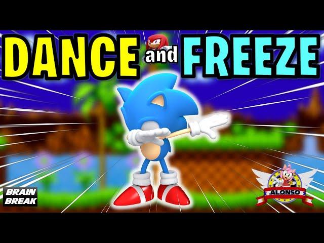 SONIC JUST DANCE | FREEZE Dance BRAIN BREAK