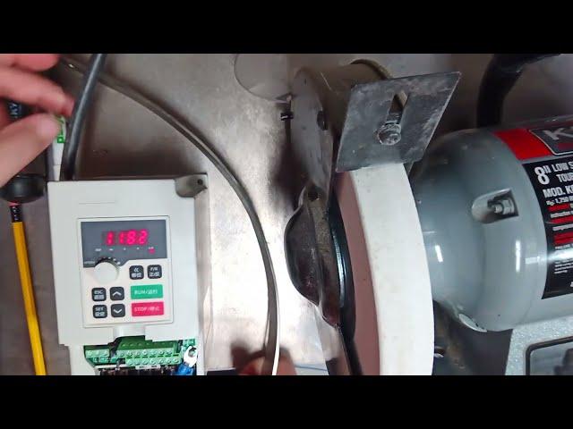 Connecting a 120V VFD to single phase PSC motor in my bench grinder